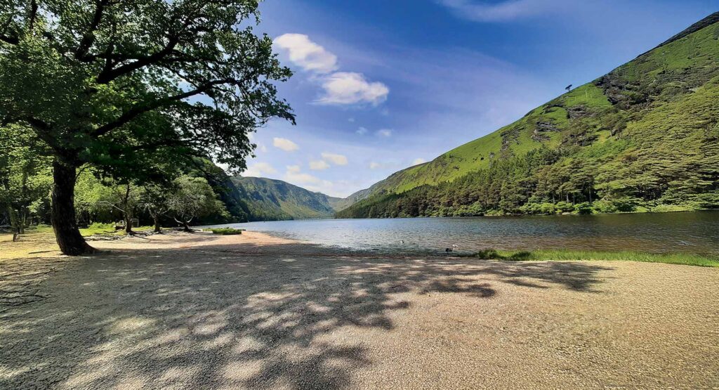 Glendalough Upper Lake, Wild Wicklow Tours.