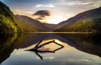 Glendalough at Sunset in County Wicklow.