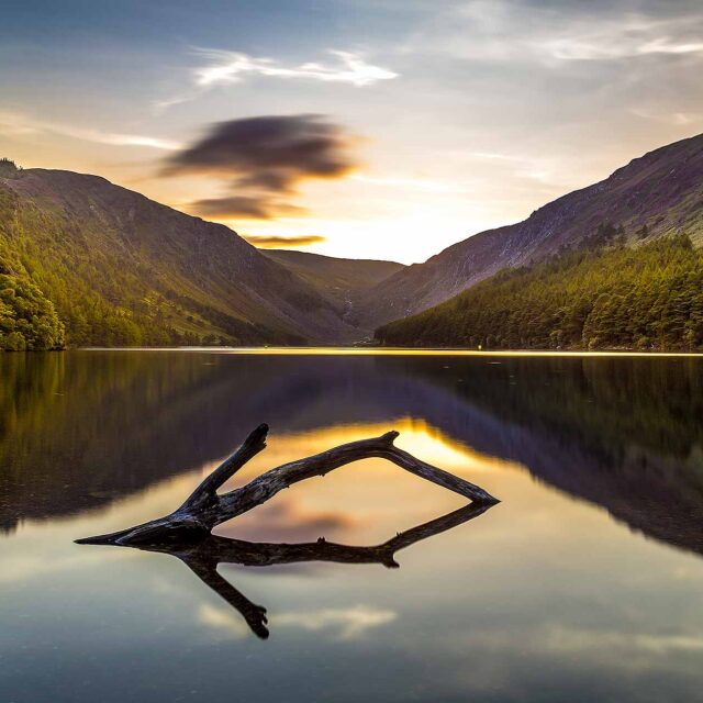 Glendalough at Sunset in County Wicklow