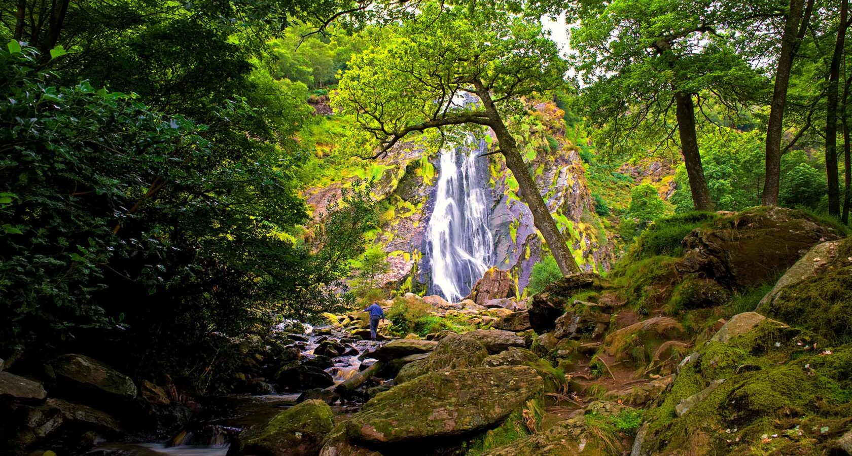 Powerscourt Waterfall, Wicklow Mountains.