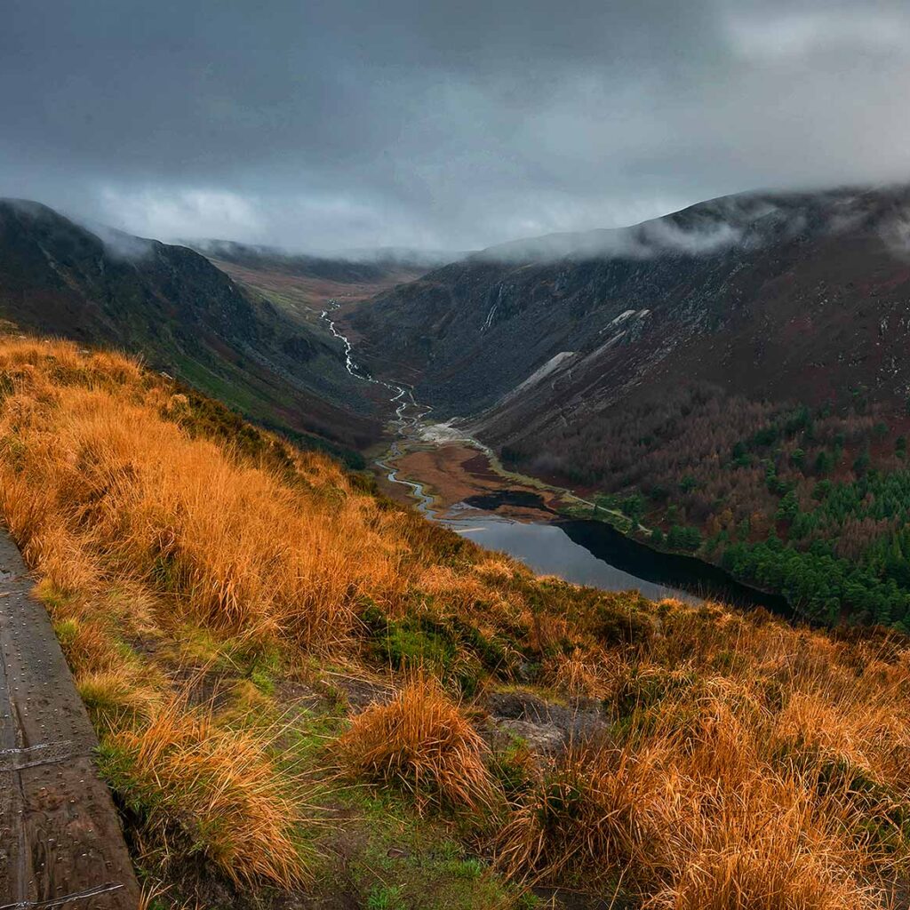 Hiking path in the Wicklow Mountains