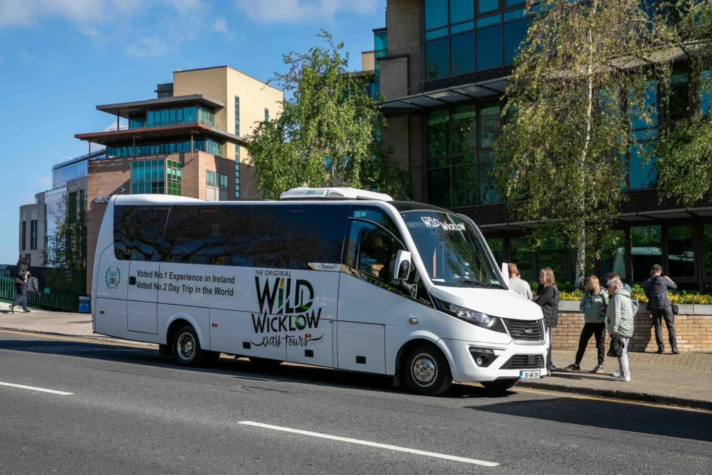 Wild Wicklow Coach opposite The Grand Canal Hotel Dublin