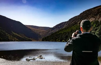 Taking Photo of Upper Lake Glendalough