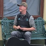 Guide Ashley plays music, Wild Wicklow Tours