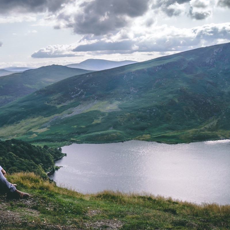 the owner looking the landscape