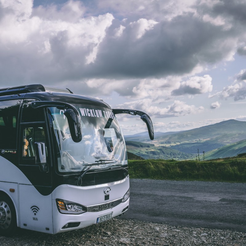 Wild Wicklow Tours bus close up