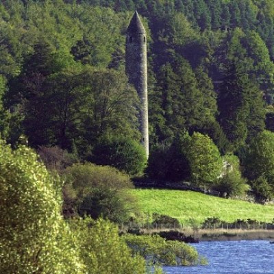 glendalough-cementery tower